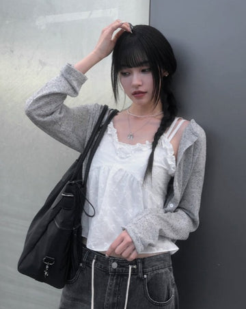 Hari Linen Crop Cardigan